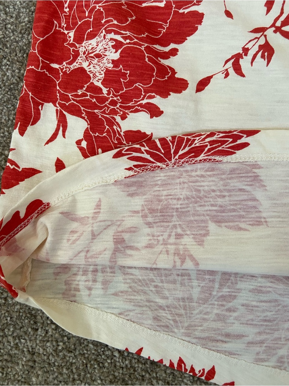 Part Two Short-Sleeve Split-Neck Floral Print Tee - Picture 16 of 16